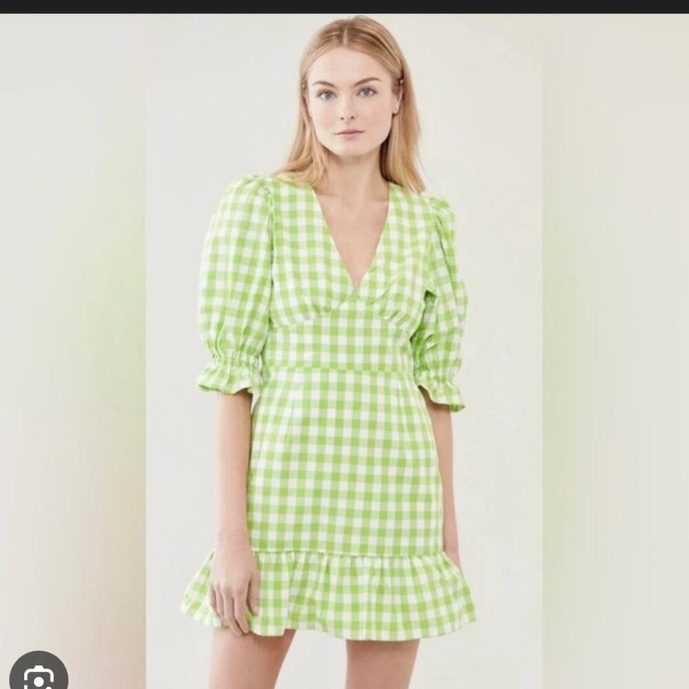 Rahi kira check mini dress